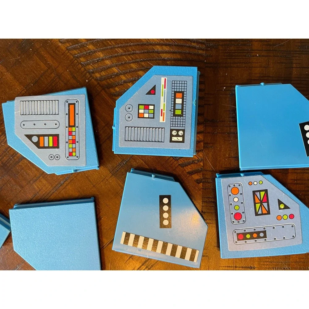 1980s Fisher Price Construx 578 blue flat panels parts‎ replacement fp toys 2x2